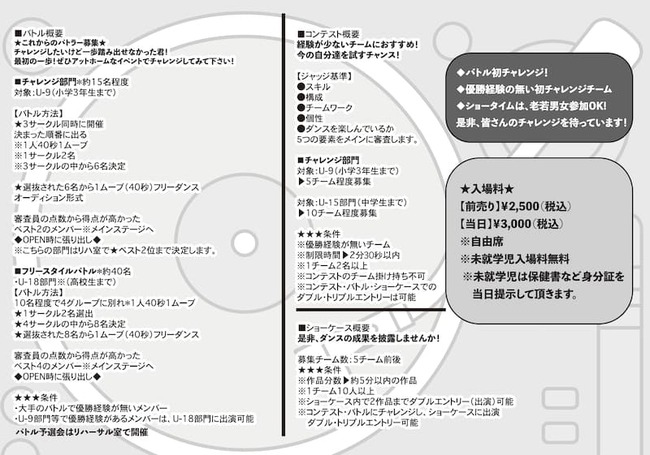 GROOVY.SOUND.BOX（ダンスバトル・コンテスト）開催のサムネイル画像１