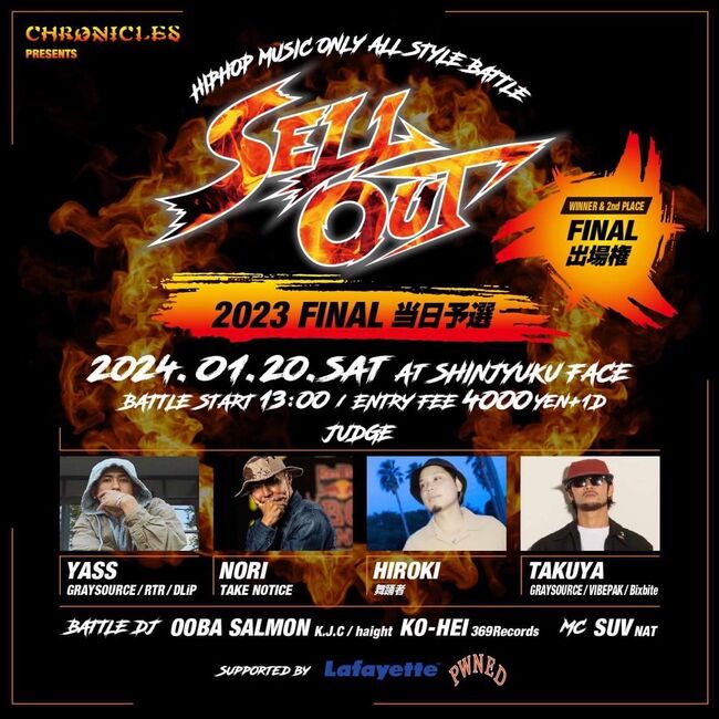 『SELLOUT!! FINAL 2023』 〜当日予選〜のサムネイル画像１