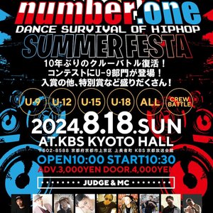 number.one SUMMER FESTA 2024 京都最大級のダンス コンテスト＆バトル イベント！のサムネイル画像１