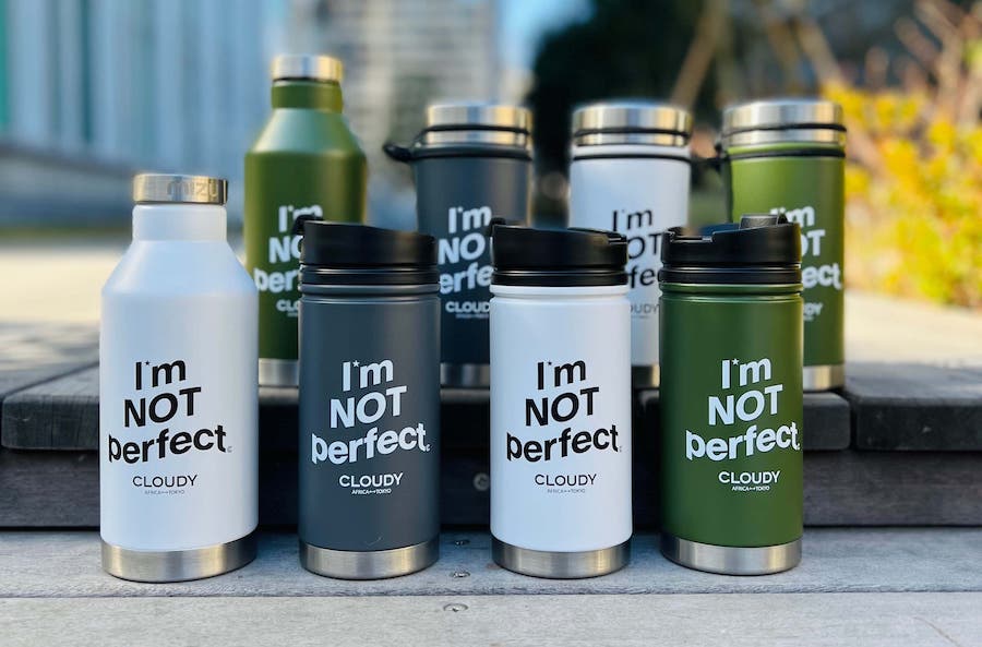 CLOUDYとMizuのコラボレーションボトル